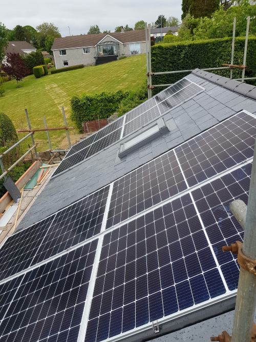 Solar PV and battery storage installed by Solar Store in Menai Bridge