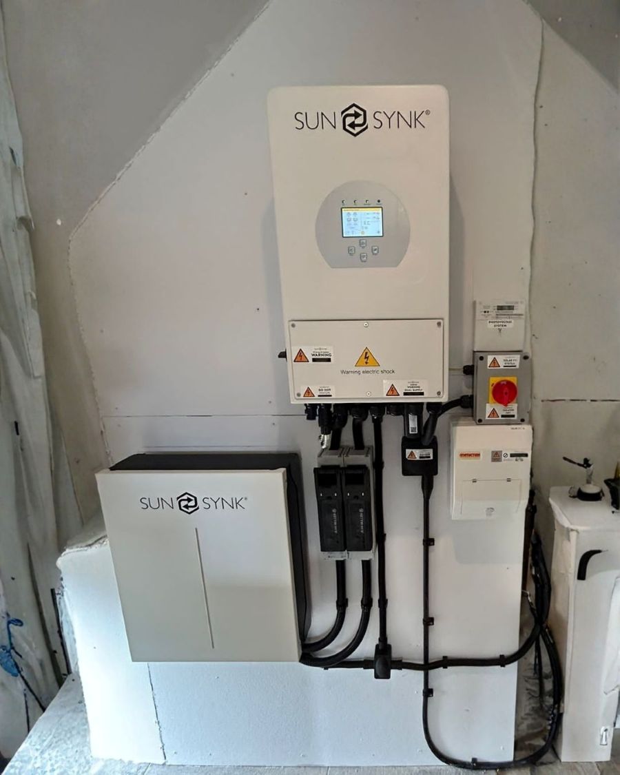Sunsynk solar panel installer Menai Bridge Bangor UK 4